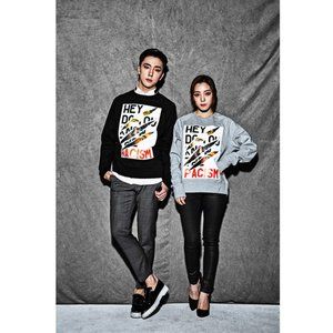 JUSTO ANTI RACISM SWEATSHIRTS GRAY - Size Small